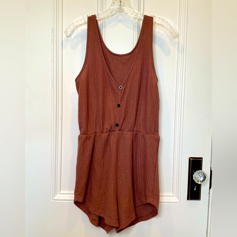 Tank Romper, Rose Colored, Size XL